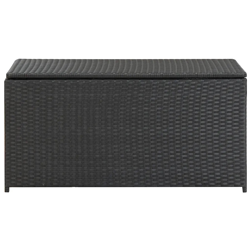 Baule da Giardino in Polyrattan 100x50x50 cm Nero CFW6705831