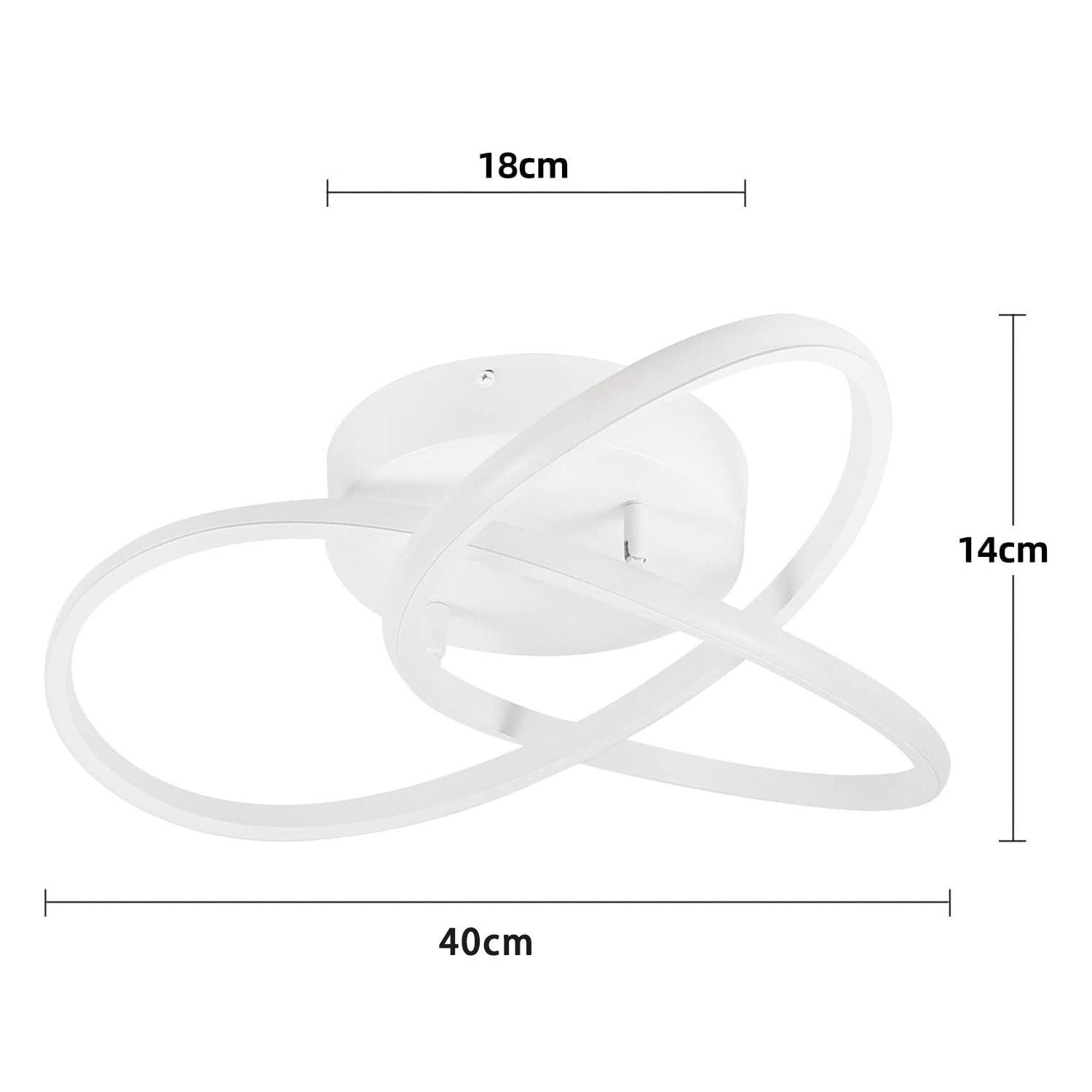 ZMH Lampada da soffitto a LED Design 3 Lame con Colore Regolabile e Dimmerabile