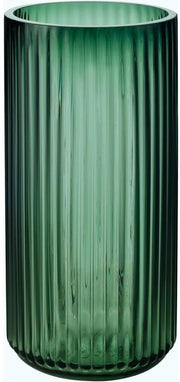 Vaso di Vetro Verde per Decorazione di Casa Moderna 26CM - Vaso per Pampas - Stile Boho Nordico Vasi di Vetro per Matrimoni - Grande Vaso a Spine per Tulipani - Tavolo da Pranzo, Salotto - Vaso da Tavolo