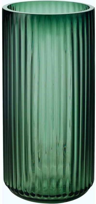Vaso di Vetro Verde per Decorazione di Casa Moderna 26CM - Vaso per Pampas - Stile Boho Nordico Vasi di Vetro per Matrimoni - Grande Vaso a Spine per Tulipani - Tavolo da Pranzo, Salotto - Vaso da Tavolo