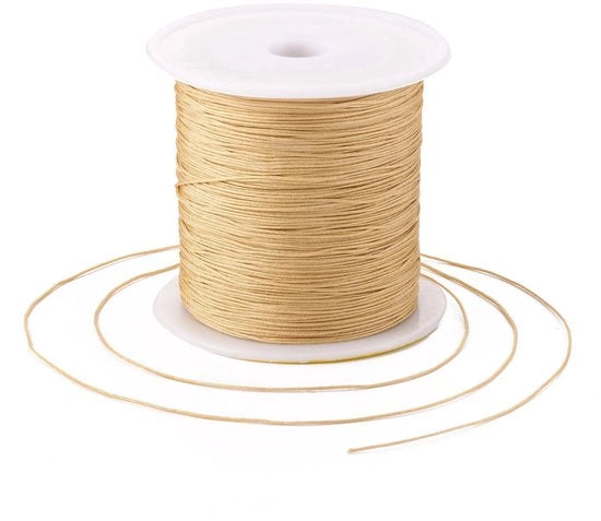 Corda in nylon 0,5 mm - filo intrecciato - corda di perle - corda macramé - corda a nodo cinese - 150 yards/rollo - corda di perle