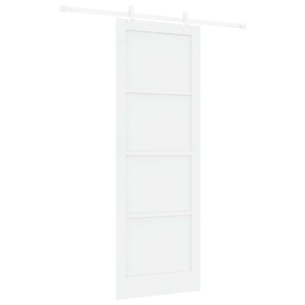 Porta scorrevole Bianco 83 x 232 cm Legno Massello di Pino