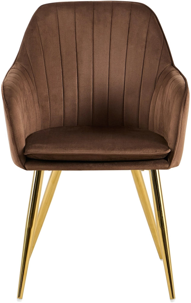 Esszimmerstuhl Cheryl Samt gold