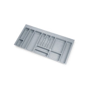 Portaposate universale per posate Optima, modulo 700 mm, Tecnoplastica, Grigia