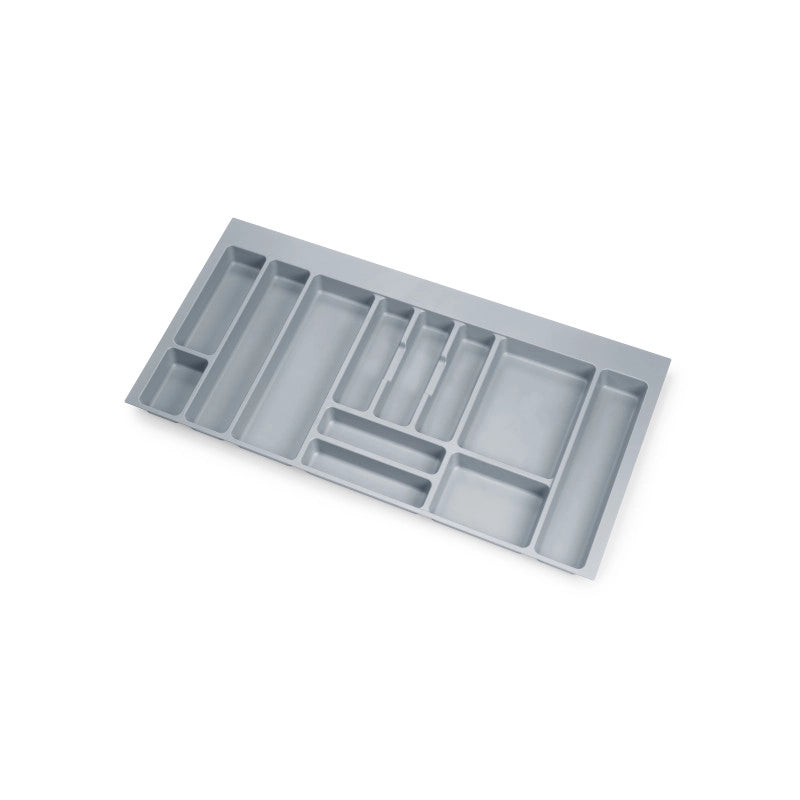 Portaposate universale per posate Optima, modulo 700 mm, Tecnoplastica, Grigia