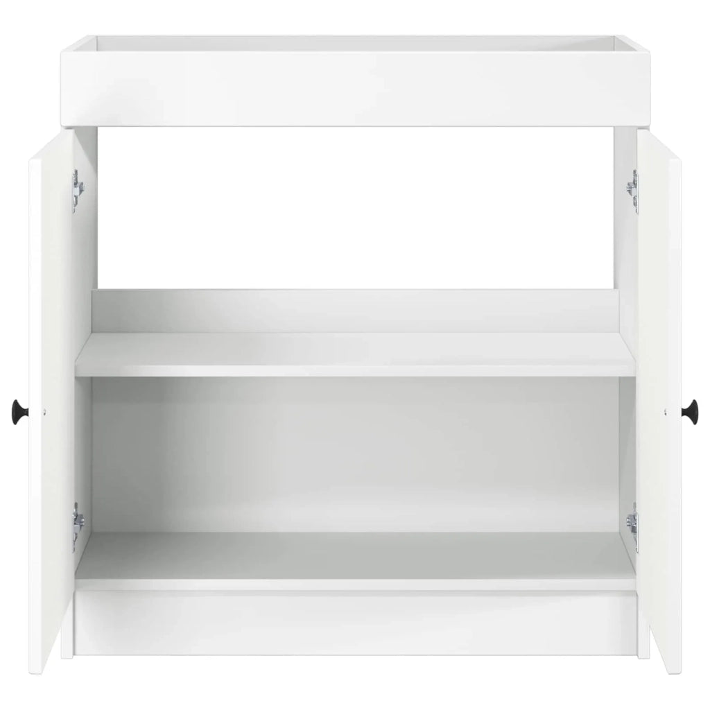 Mobiletto da bagno sotto il lavello Bianco 78,5 x 37,5 x 81 cm