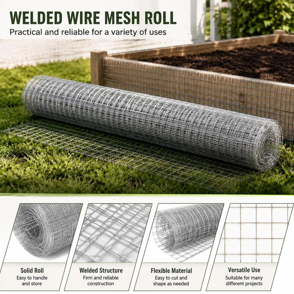 Wire Fence, Galvanized Steel, 25x1.5 M, Silver