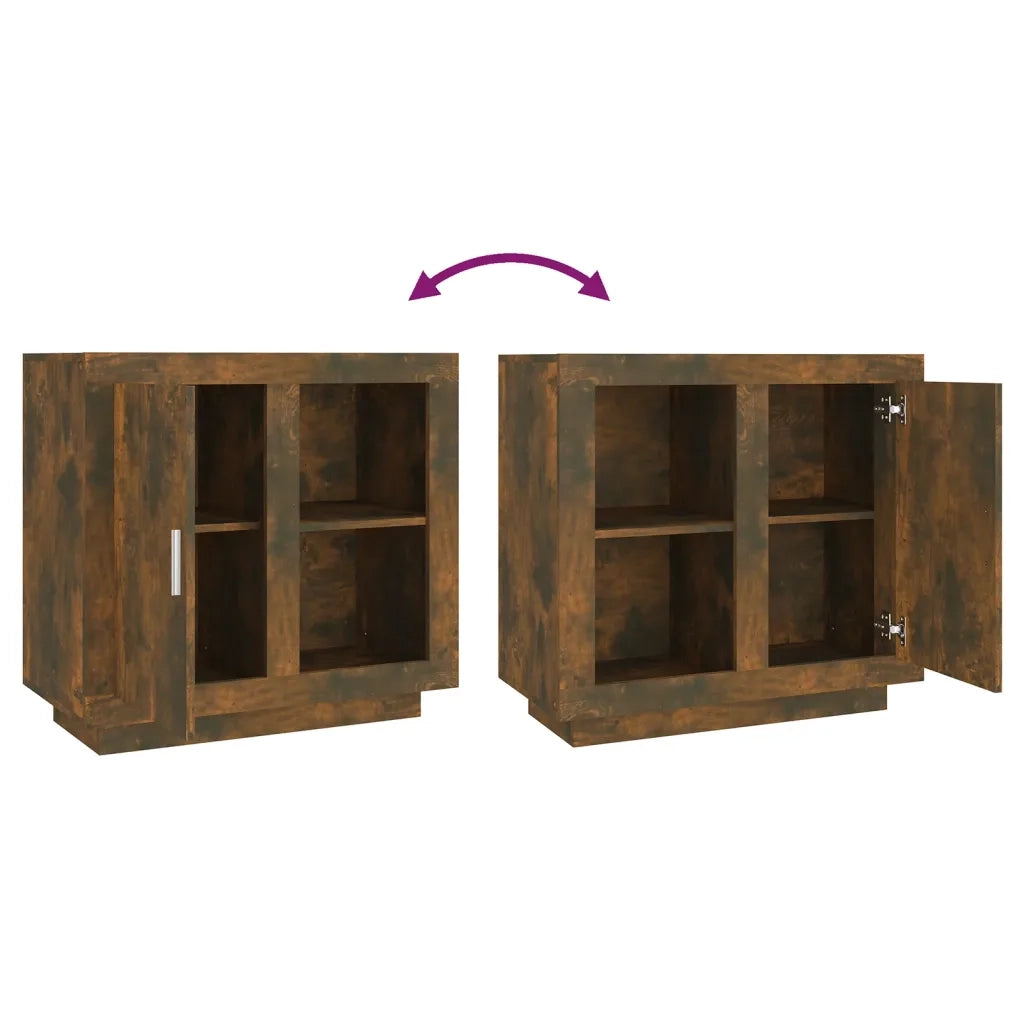 Credenza-Buffet-Armadio da cucina Rovere Fumo 80x40x75 cm