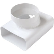 RACCORDO A T VT PER PASSAGGIO DA TUBO RETTANG. A TONDO- D.100 / 120x60 mm- FIRST- pezzi 1