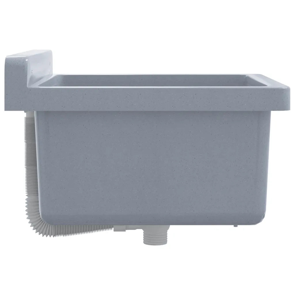 Lavabo a Parete Grigio 40x40x24 cm in Resina CFW5953012