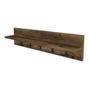 Appendiabiti con 10 ganci 80 x 13 x 18 cm effetto rovere patinato 03_0008169