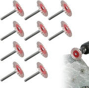 Snodo a 10 lame, 40 mm x 0,2 mm, Serra a diamante turbo mini per la scultura, grigio, adatto per granito, marmo, ceramica e piastrelle; compatibile con smerigliatrici a muro (smerigliabile).