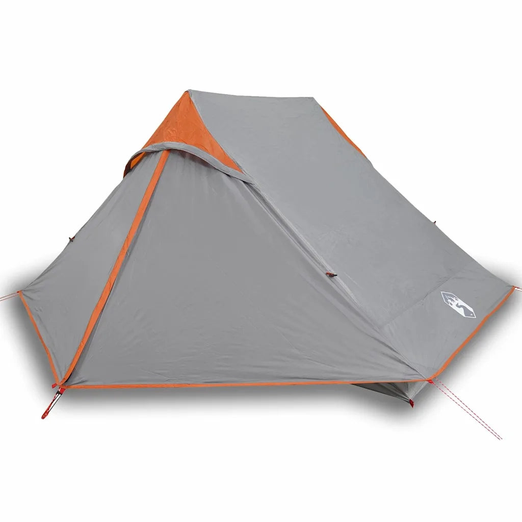 Tenda da Campeggio 2 Persone Grigio Impermeabile