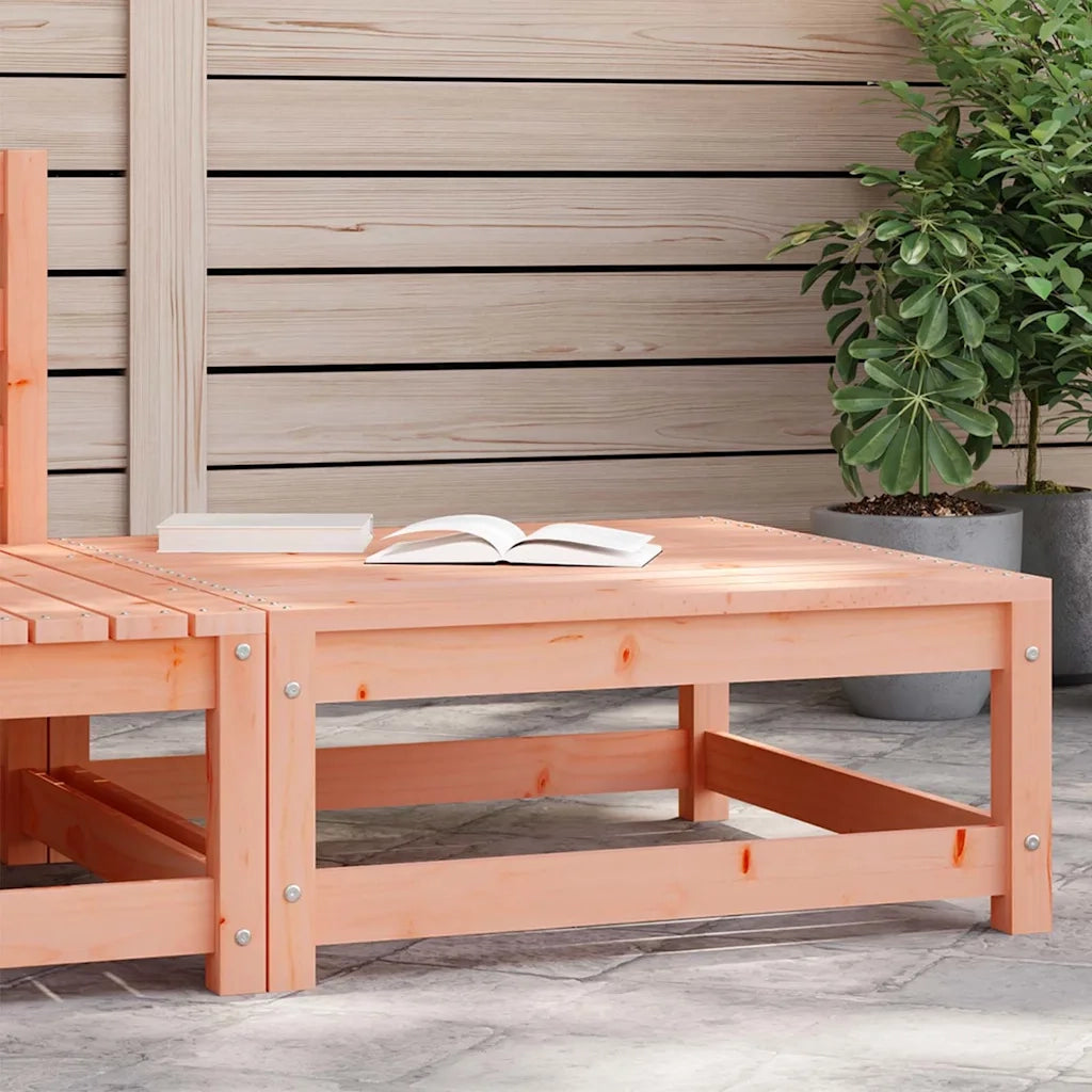 Sedia da giardino-Poggiapiedi da Giardino 70x70x30cm in Legno Massello di Douglas