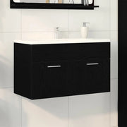 Armadio sottolavello con porta-Mobile sottolavello Rovere Nero 38,5 x 100 x 46 cm