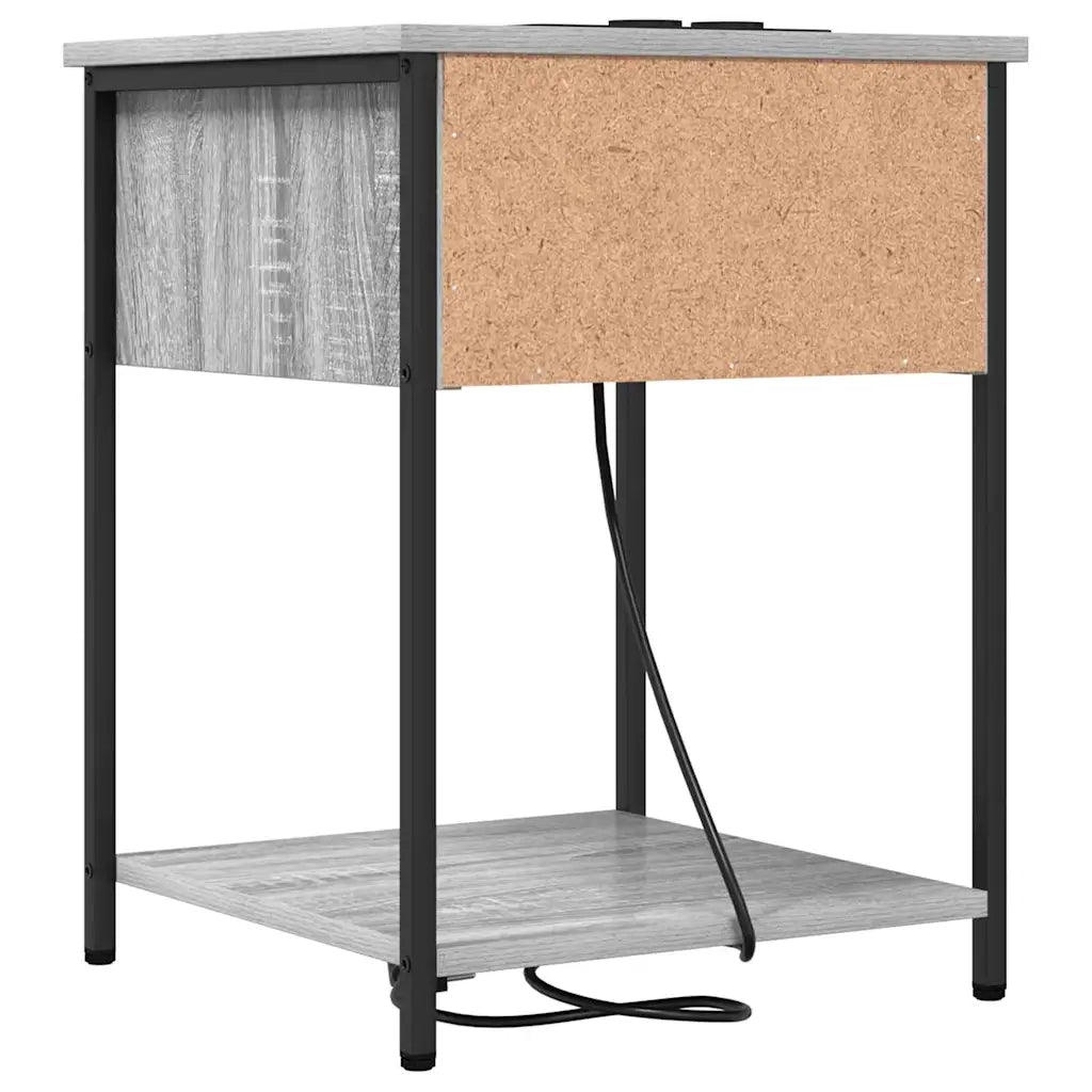 Armadio da Notte con cassetto Grigio Sonoma 42 x 41 x 56 cm 859426