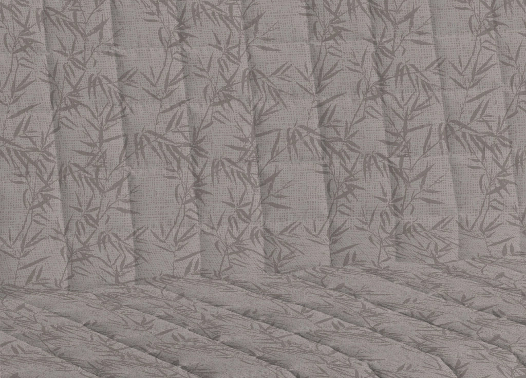 Copridivano Imbottito Trapuntato Sofà Antimacchia Made Italy Botanico - 4 Posti - Beige