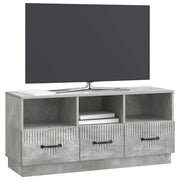 Mobile TV | Armadietto TV | Mobile Porta TV con cassetto Grigio Cemento 102 x 34,5 x 47 cm