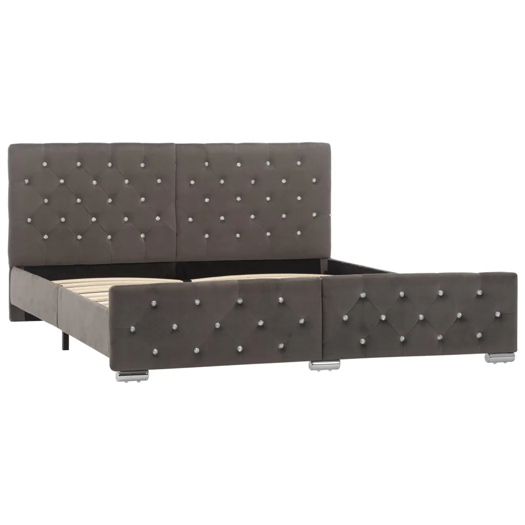Giroletto Grigio in Velluto 160x200 cm 286833