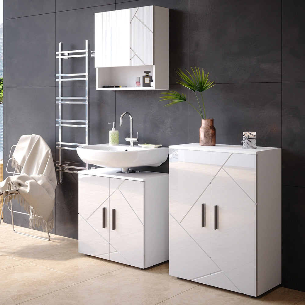 Vicco Mobiletto bagno Bianco lucido 60 x 81 cm