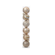PALLINE NATALIZIE GRANDI CHAMPAGNE 15CM INFRANGIBILI KAEMINGK SET 6 PEZZI