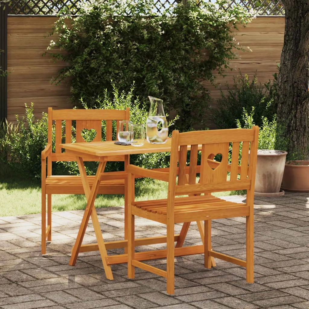 Panchina da esterno 2 pcs Naturale 56 x 55,5 x 90 cm 42028088