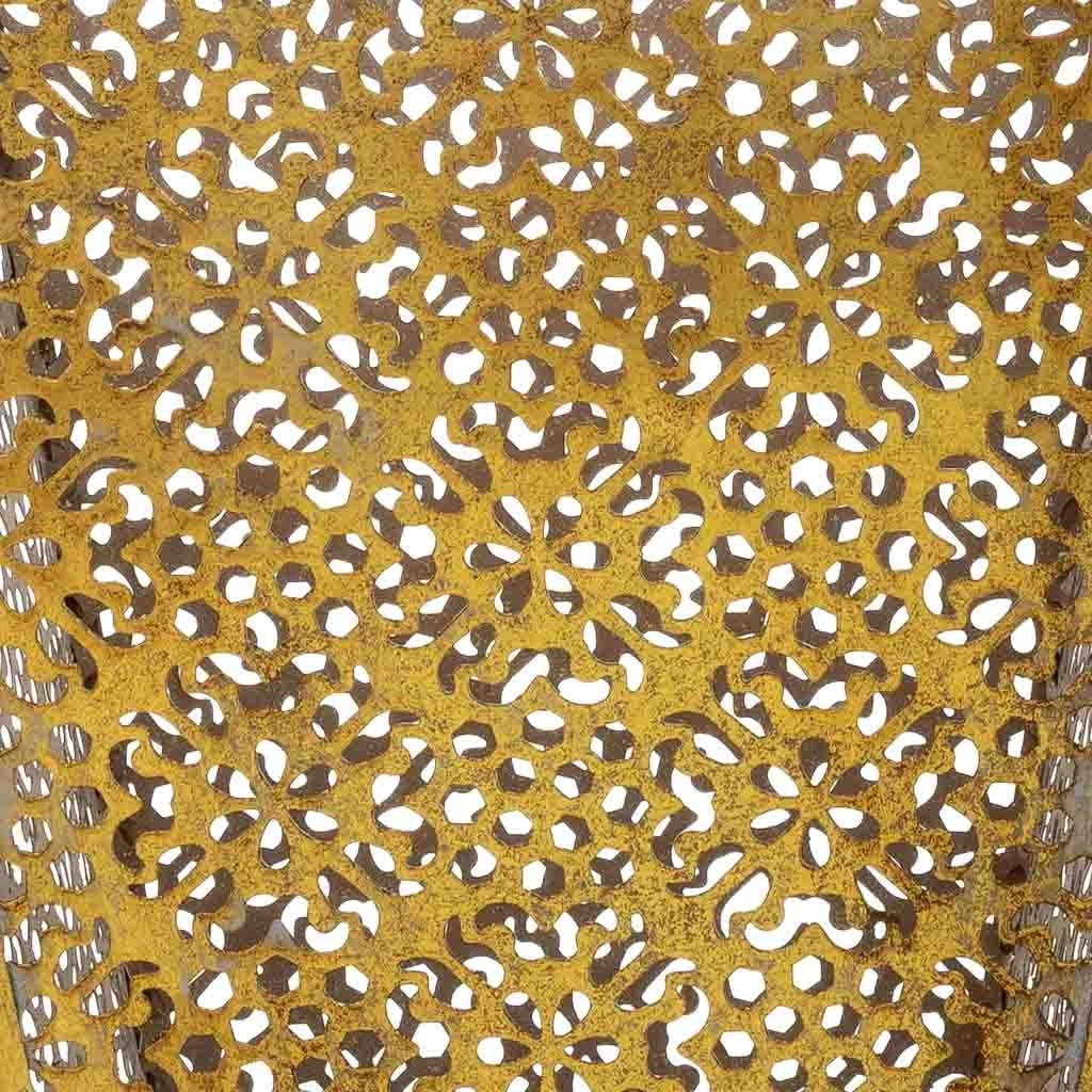 Portaombrelli in metallo dorato 27,5x27,5x80h cm