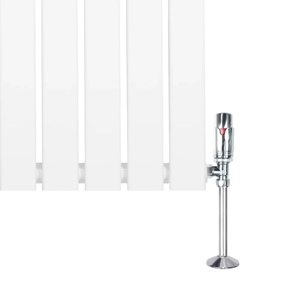 Radiatore Verticale 1600 x 700 mm con Valvole TRV Bianco