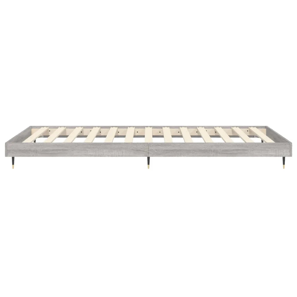 Giroletto-Struttura Letto Grigio Sonoma 90x200 cm in Legno Multistrato 282488