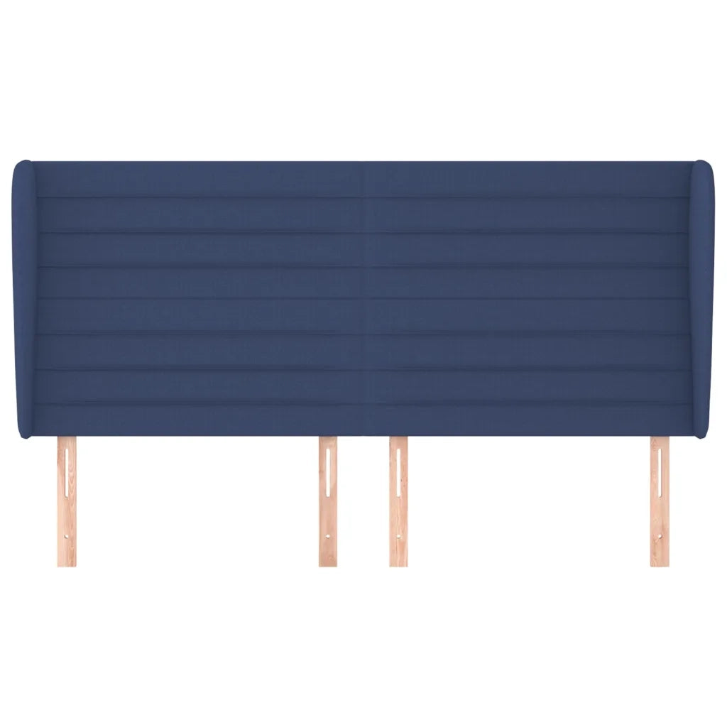 Testiera ad Orecchio Blu 203x23x118/128 cm in Tessuto 3118124