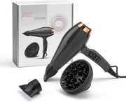 Asciugacapelli Ionico - Asciugacapelli con Follotecnica a Ioni - Faccia a Follotecnica - Capelli Ricci - Anti Pelo Secco