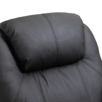 Poltrona Relax Massaggiante con 8 Punti, 5 Modalità e 2 Intensità, Reclinabile con Poggiapiedi e Girevole, 84x92x109cm, Nero