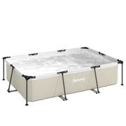 Piscine Tubolare Rectangolare ¨C zephmum ¨C Grigio 316x238x66,5cm PVC