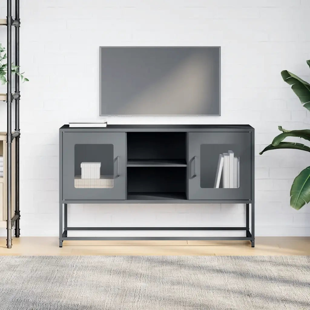 Mobile TV Antracite 100,5x39x60,5 cm in Acciaio 853382