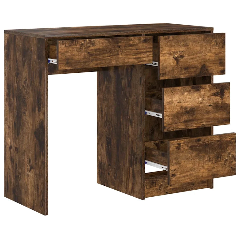 Scrivania Rovere fumé 90 x 37.5 x 75 cm Legno multistrato 869494