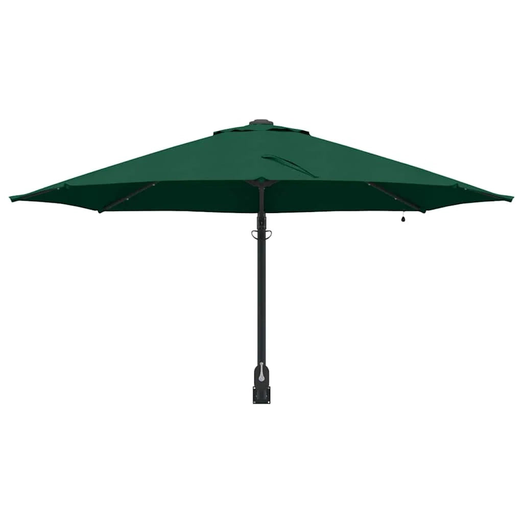 Ombrellone da giardino moderno inclinabile 248 x 248 x 148 cm in poliestere verde 02_0058643