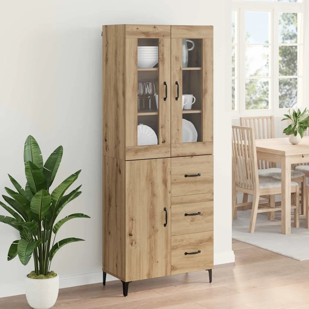 Credenza con cassetto Rovere artigianale 69,5 x 34 x 180 cm 3416004