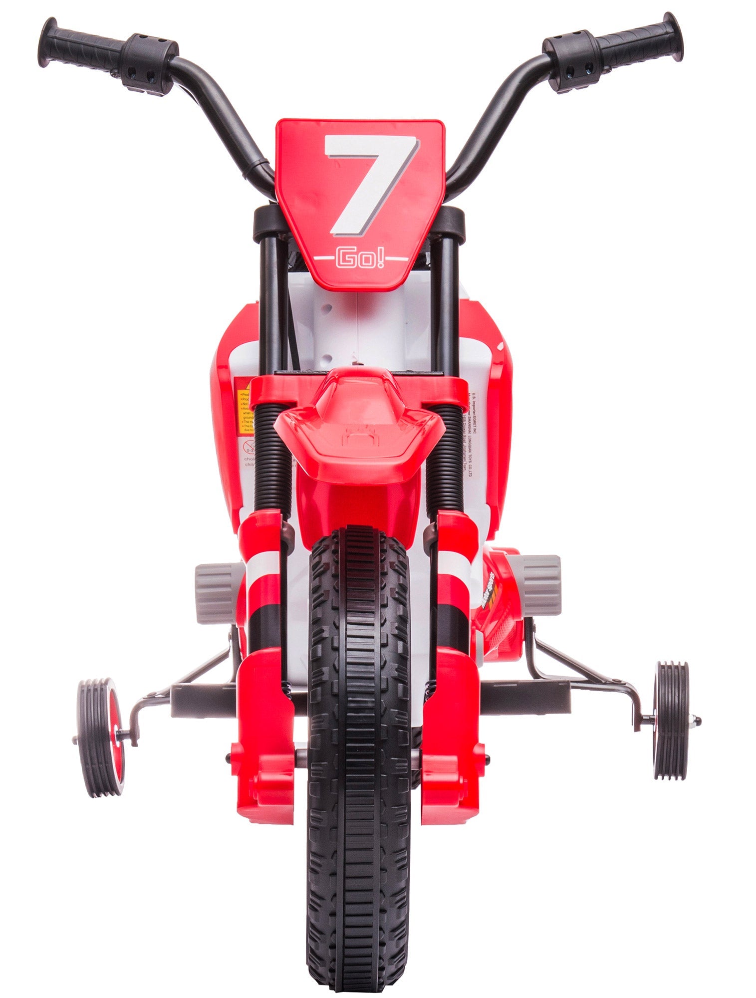 Moto Elettrica per Bambini 12V Motocross Rosso