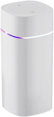 Mini-umidificatore a 600 ml con doppio canale USB ultrasuoni silenzioso umidificatore - luce per bicicletta colorata - spegnimento automatico senza acqua - per uso domestico, camera da letto, ufficio - ambiente interno -