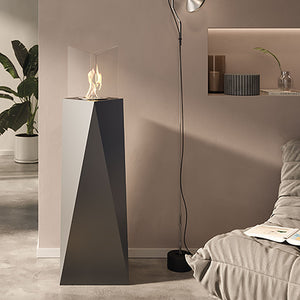 Camino a Bioetanolo da Pavimento 34,5x34,5x120 cm 1500W 1,2L Nairobi Nero