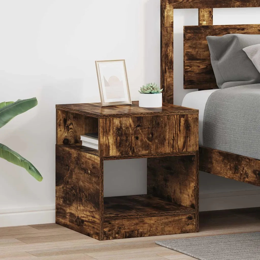 Tavolino 2 pz Rovere fumé 40,5 x 40 x 45 cm 890921
