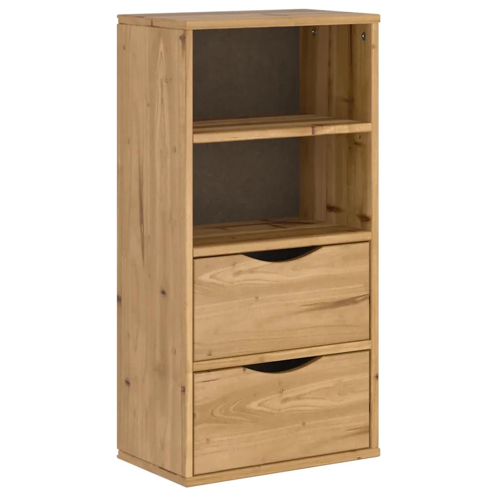 Armadietto Laterale con Cassetti ODDA 40x24x79 cm Legno di Pino 4103593