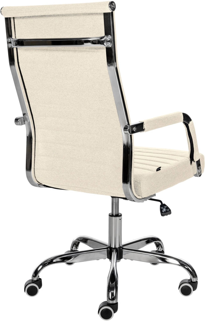 Sedia Da ufficio Amadora crema,Tessuto