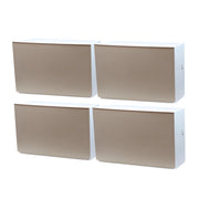 SET 4 SCARPIERE IN PROPILENE 51 X 17 X H39 CM COMPONIBILI IMPILABILI TORTORA