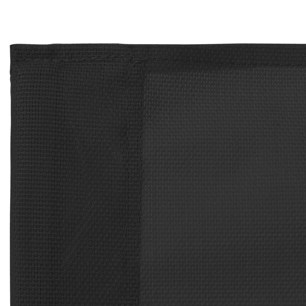 Set Divano da Giardino 4 pz | Set Salotto da Giardino in Tessuto e Acciaio Nero