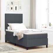 Letto a Sorgente LED Grigio Scuro e Bianco 100 x 200 cm 3337632
