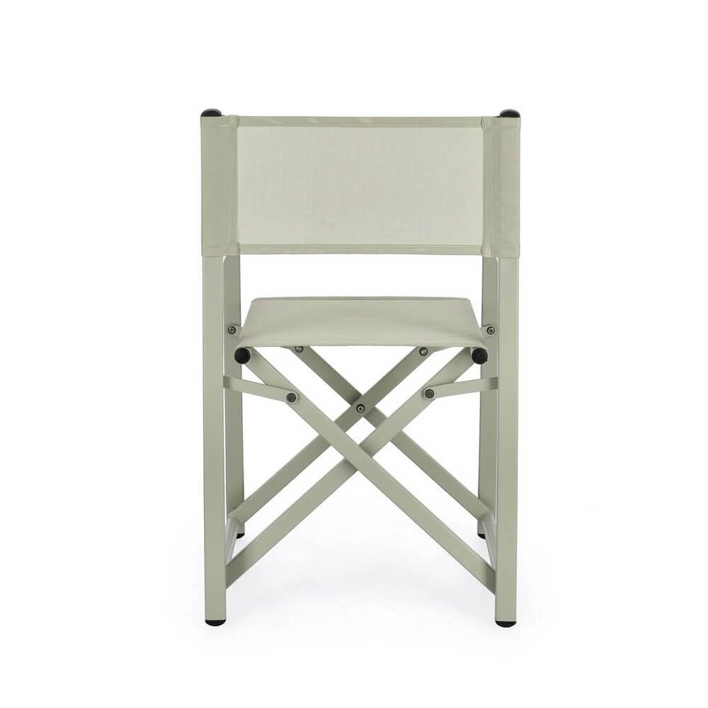 Set di 2 Lettini Prendisole da Esterno con Ruote in Alluminio e Textilene - AURELIA