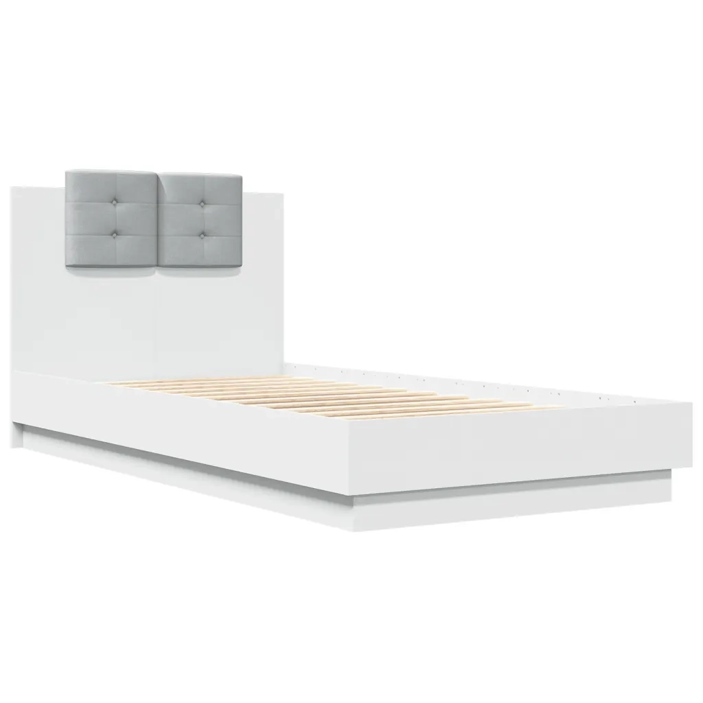 Giroletto con Testiera Bianco 75x190 cm in Legno Multistratocod mxl 115013