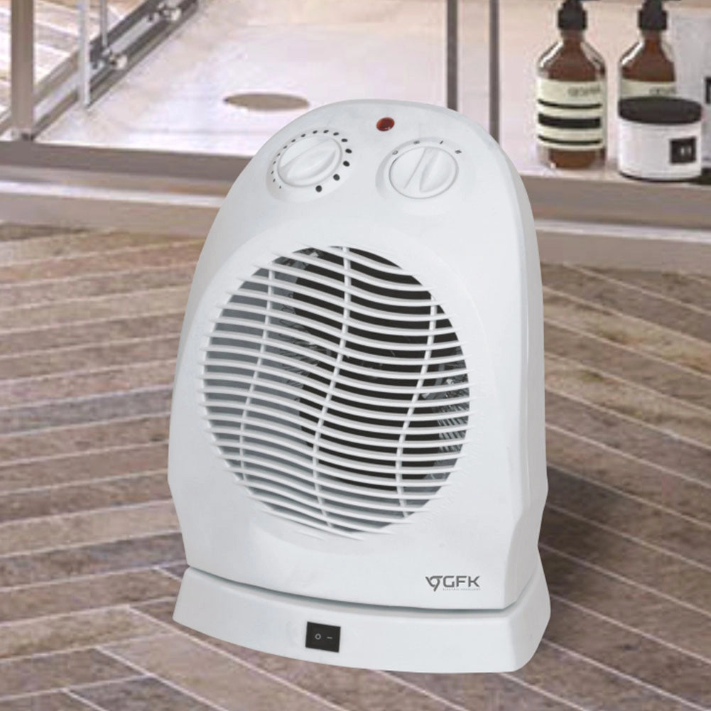 Caldobagno Termoventilatore Stufa Elettrica 2000W Oscillante Scalda Bagno Bianco