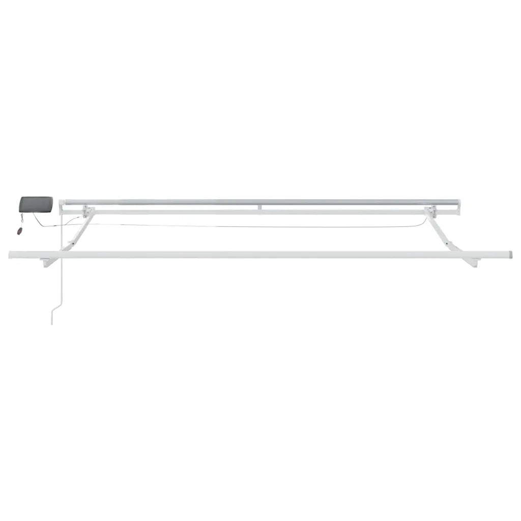Tenda da Sole Retrattile Manuale con LED Bordò 300x250 cm 3214969